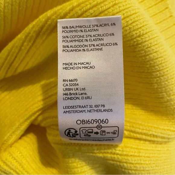 Free People Easy Street Crop Mock Neck Pullover Oversized Sweater | Size Small - Picture 8 of 8